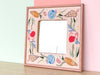Petite Needlepoint Shell Mirror