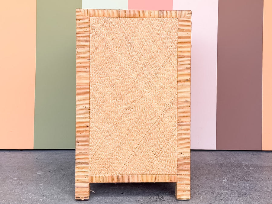 Rattan Wrapped Chest