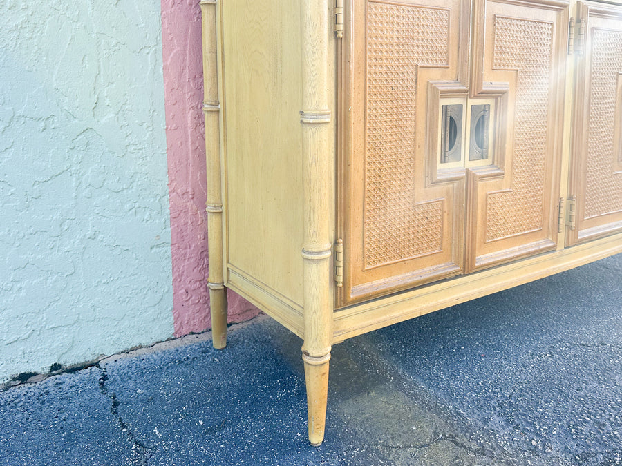 Faux Bamboo China Cabinet
