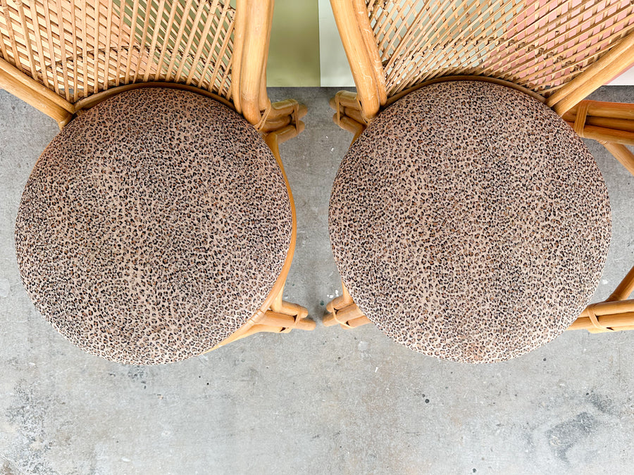 Set of Four Rattan Dining Chairs