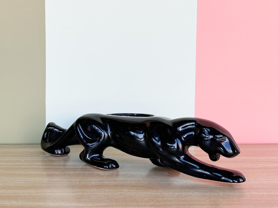 Black Florida Panther Planter
