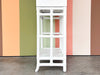 Newly Painted Rattan Bar Cabinet