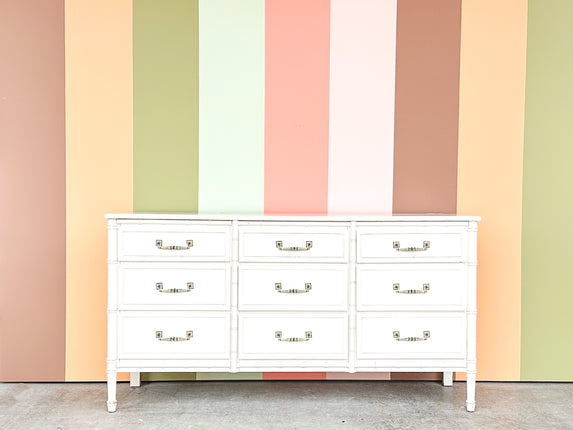 Palm Beach Style Faux Bamboo Dresser