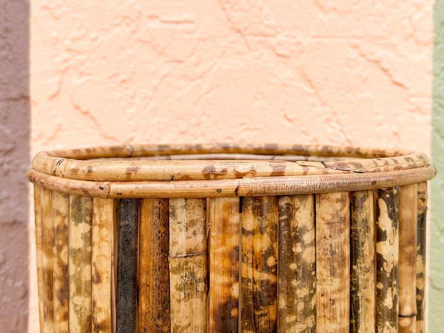 Tortoiseshell Rattan Planter