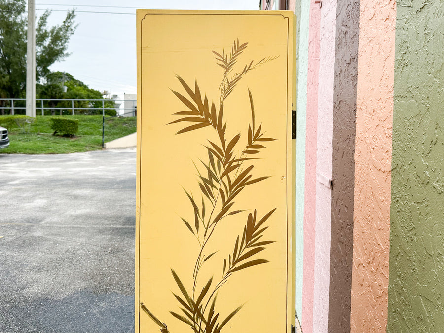 Yellow and Green Chinoiserie Screen