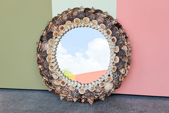 Old Florida Shell Mirror