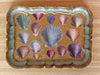 Seafoam Decoupage Shell Tray
