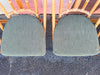 Set of Six Old Florida Rattan Dining Chairs