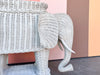 Wicker Elephant Garden Seat