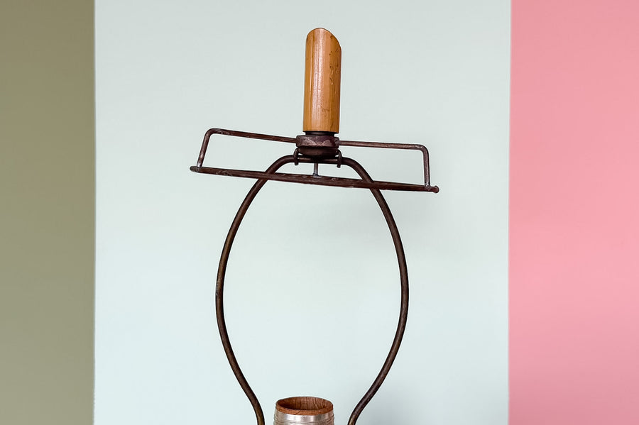 Old Florida Rattan Lamp