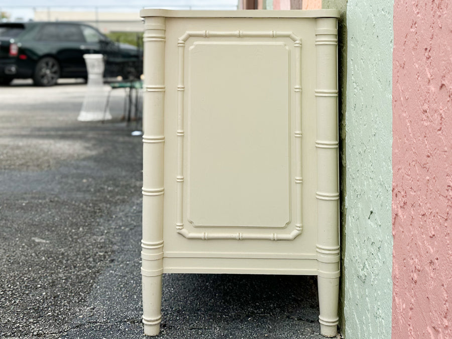 Greek Key and Faux Bamboo Dresser