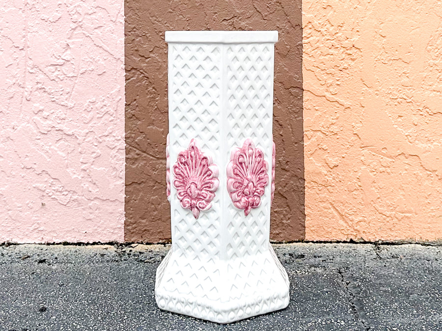 Lattice Love Ceramic Umbrella Stand