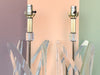 Pair of MCM Lucite Lamps