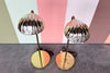 Pair of MCM Clam Shell Lamps