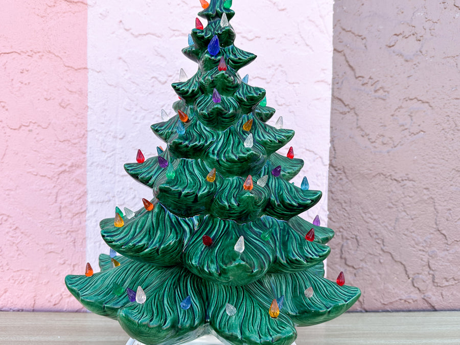 Medium Green Ceramic Christmas Tree