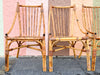 Set of Four Italian Rattan Dining Chairs