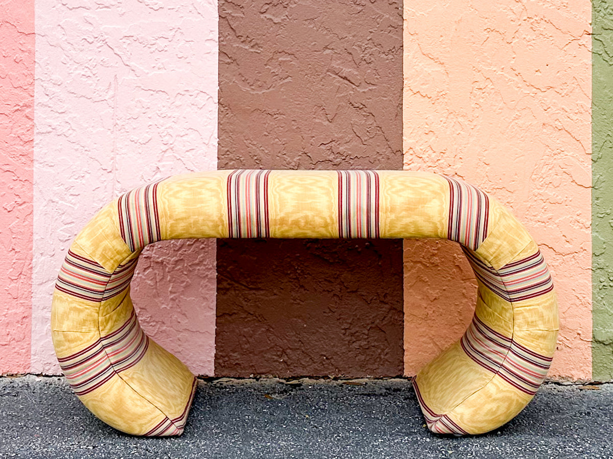 Upholstered Waterfall Ottoman