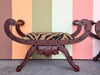 Pair of Regency Style Mahogany X Benches