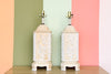 Pair of Chinoiserie Flower Lamps