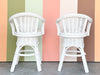 Pair of Sweet Wicker Bar Stools