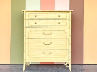 Thomasville Faux Bamboo Tall Chest