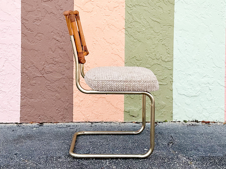 MCM Cantilever Rattan Dining Set