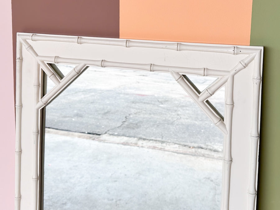 Palm Beach Style Faux Bamboo Mirror