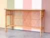 Old Florida Rattan Console