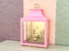Modern Pink Pagoda Outdoor Sconce