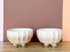 Set of Five Seashell Teacups and Saucers