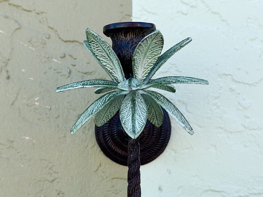 Pair of Palm Tree Wall Sconces