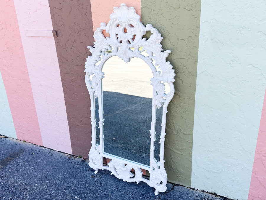 Newly Painted Rococo Style Mirror