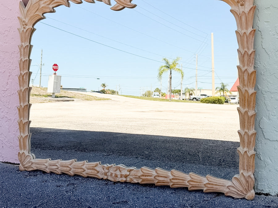 Large Roche Style Leaf and Berry Mirror