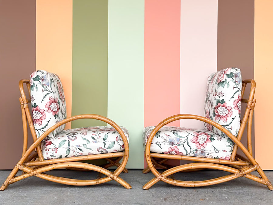 Old Florida Rattan Loveseat