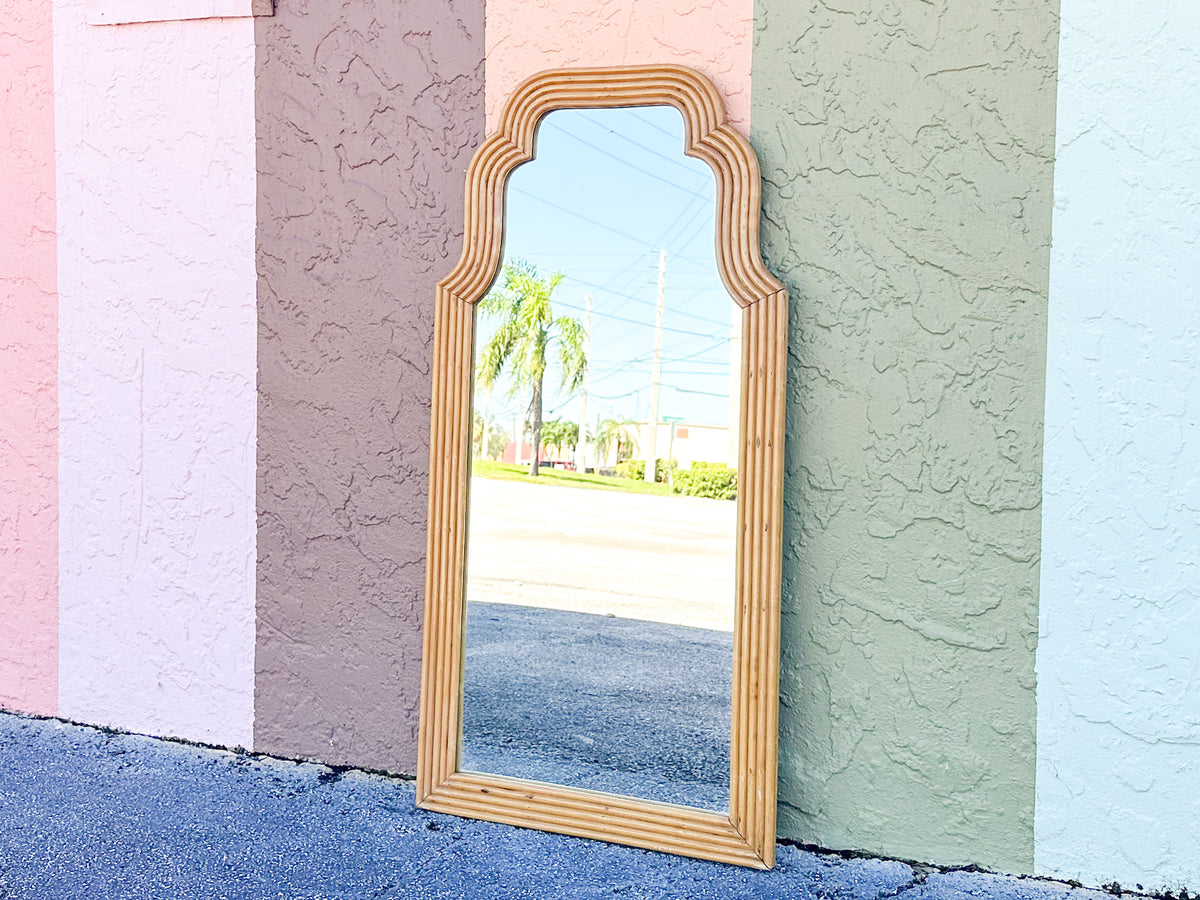 Moroccan Chic Rattan Mirror