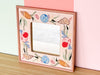 Petite Needlepoint Shell Mirror
