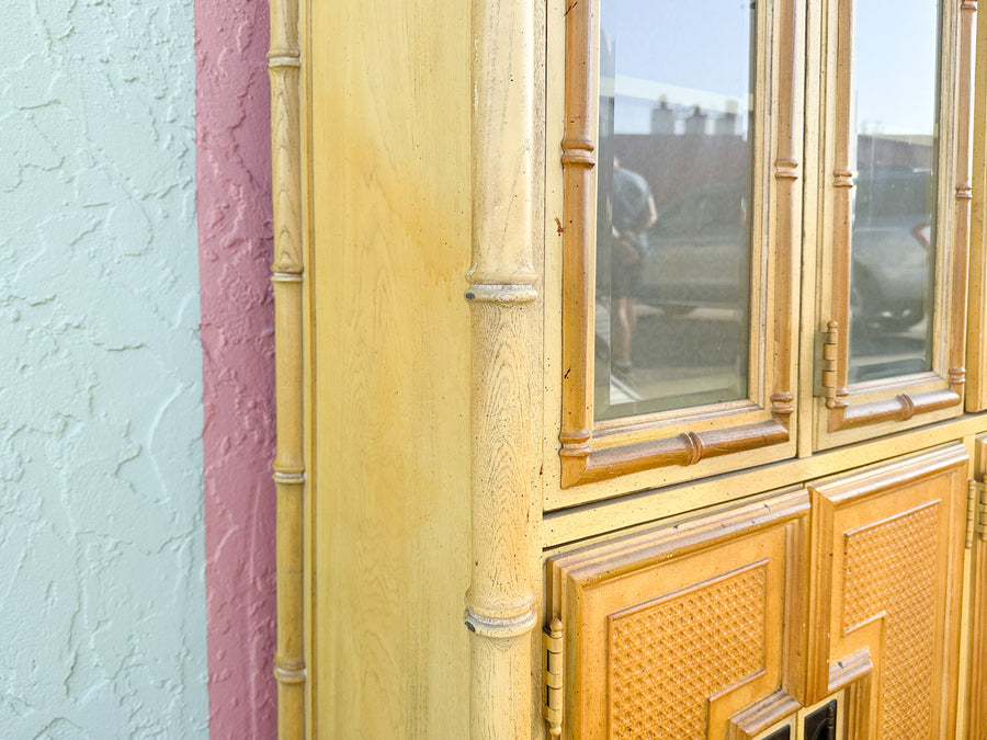 Faux Bamboo China Cabinet