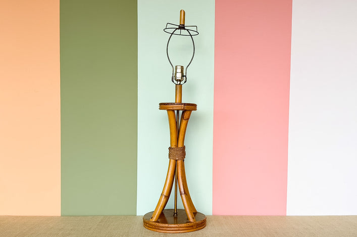 Old Florida Rattan Lamp