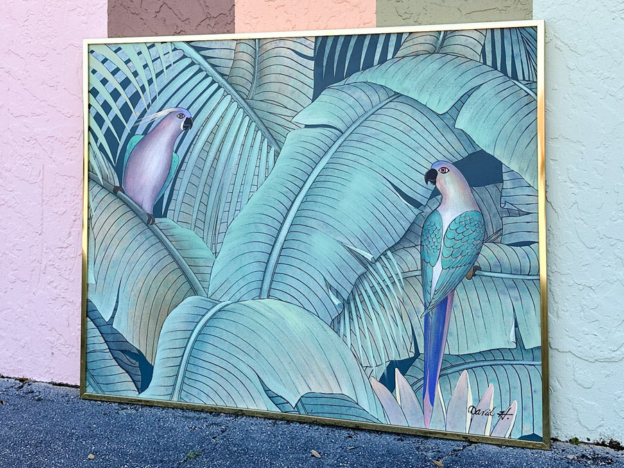 Tropical Parrots Original Art