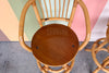 Pair of Old Florida Rattan Bar Stools