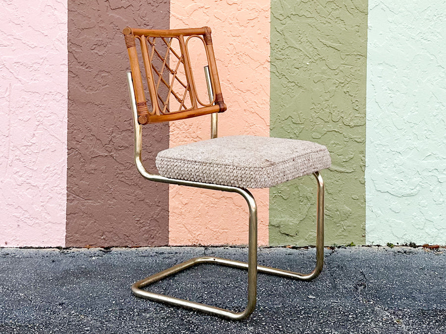 MCM Cantilever Rattan Dining Set