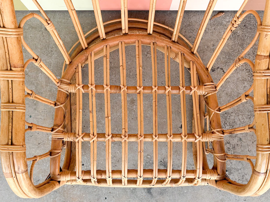 Cute Coastal Rattan Arm Chair