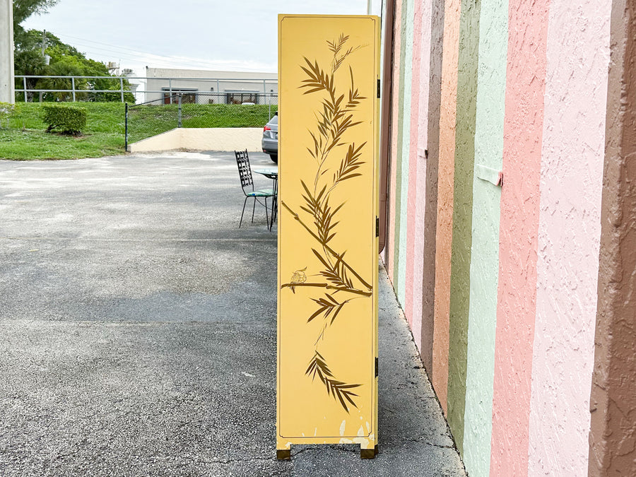 Yellow and Green Chinoiserie Screen