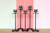 Set of Five Palm Tree Candle Holders