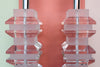 Pair of MCM Lucite Lamps