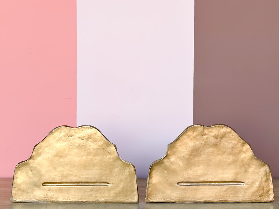 Pair of Ceramic Regency Style Wall Shelves