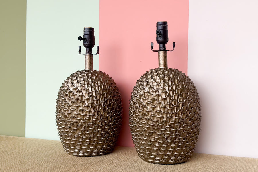 Pair of Artichoke Lamps