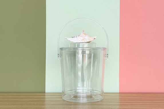Rooster Conch Lucite Ice Bucket