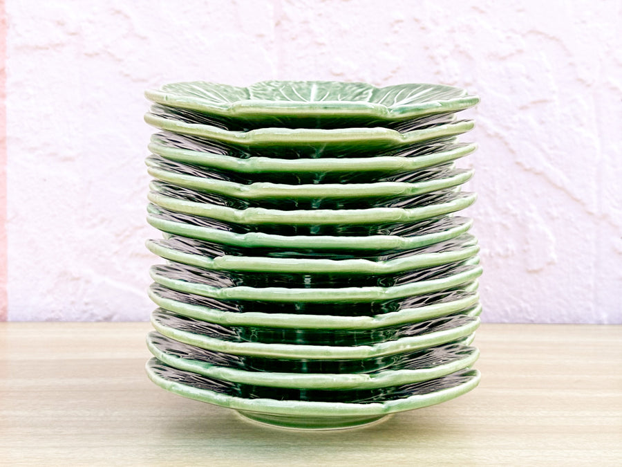 Secia Portugal Lettuce Teacups and Saucers