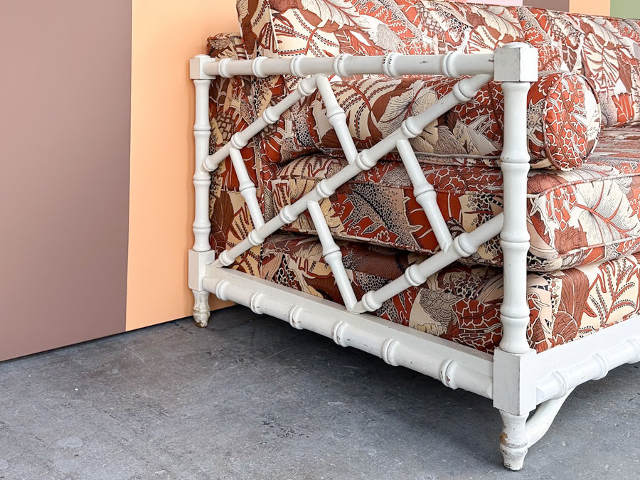 Fab Faux Bamboo Sofa
